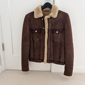 J.Lindeberg Brown Shearling Jacket